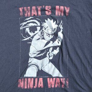 Shonen Jump Naruto Shippuden t-shirt Men's size Large My Ninja Way!